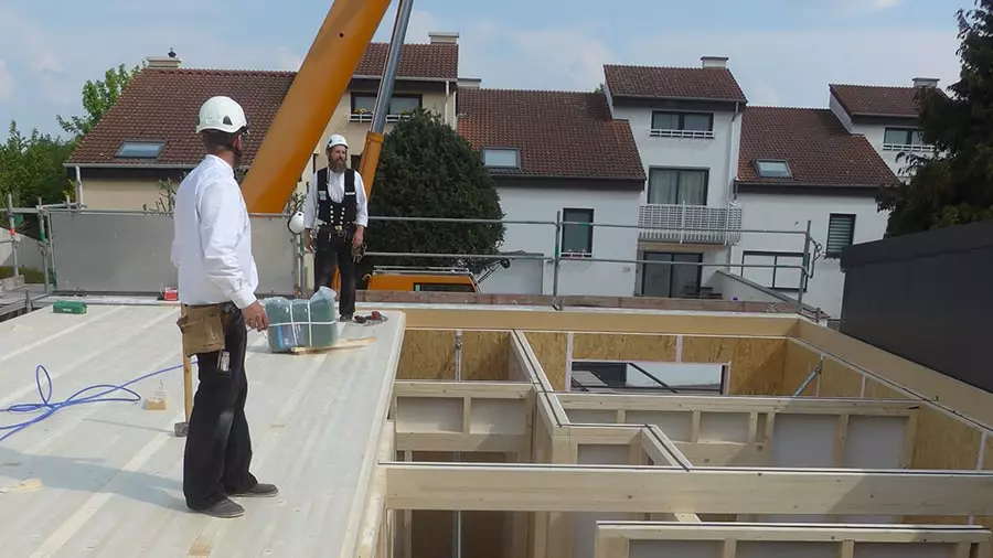 Beton und Holzbau